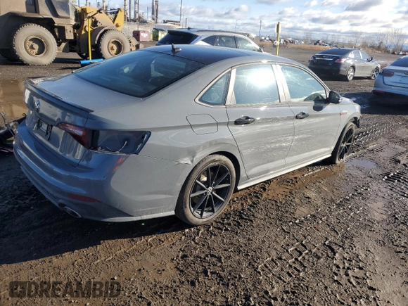 2024 Volkswagen Jetta 40th Anniversary Edition with VIN 3VW9T7BU7RM004058, listed as a Copart auction lot 79098874 with 23,451 mi miles and Salvage title. Bid and sale history available at DreamBid. Image 3.