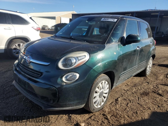 2014 FIAT 500L Easy with VIN ZFBCFABH2EZ000656, listed as a Copart auction lot 86087774 with 116,272 mi miles and Salvage Title. Bid and sale history available at carsss.com. Image 1.