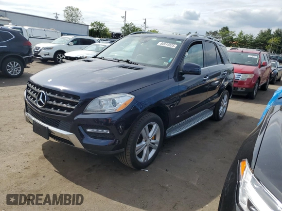 2014 Mercedes-Benz M 350 with VIN 4JGDA5HB7EA376418, listed as a Copart auction lot 60919825 with 154,312 mi miles and Salvage title. Bid and sale history available at DreamBid. Image 1.