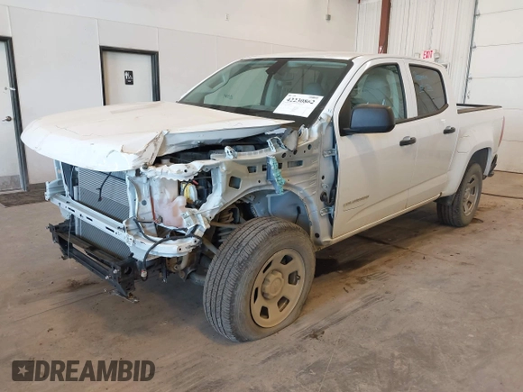 2022 Chevrolet Colorado 2WD Work Truck with VIN 1GCGSBEA7N1306183, listed as a IAAI auction lot 42230862 with 14,471 mi miles and . Bid and sale history available at DreamBid. Image 2.