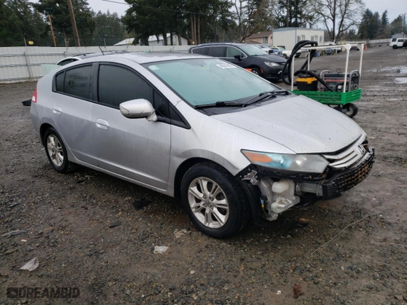 2010 Honda Insight EX with VIN JHMZE2H75AS029519, listed as a Copart auction lot 46543405 with 264,049 mi miles and Salvage Title. Bid and sale history available at carsss.com. Image 4.