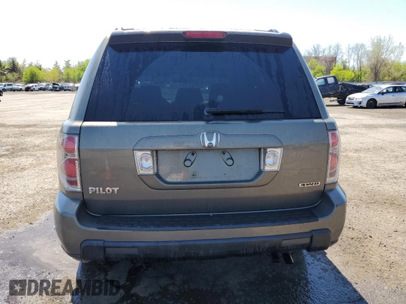 2007 Honda Pilot EX-L with VIN 2HKYF18577H537114, listed as a Copart auction lot 54310475 with 225,052 mi miles and Salvage Title. Bid and sale history available at carsss.com. Image 6.