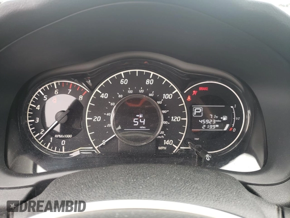 2016 Nissan Note SV with VIN 3N1CE2CP2GL363791, listed as a Copart auction lot 59878715 with 45,923 mi miles and Salvage title. Bid and sale history available at DreamBid. Image 9.