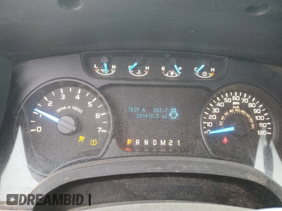 2013 Ford F-150 XL with VIN 1FTMF1EM4DKE21361, listed as a Copart auction lot 88074845 with 281,470 mi miles and Salvage Title. Bid and sale history available at DreamBid. Image 9.