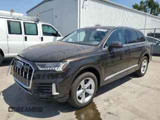 2023 Audi Q7 Premium Plus with VIN WA1LCBF74PD015442, listed as a Copart auction lot 57812485 with 25,117 mi miles and Salvage title. Bid and sale history available at DreamBid. Image 1.