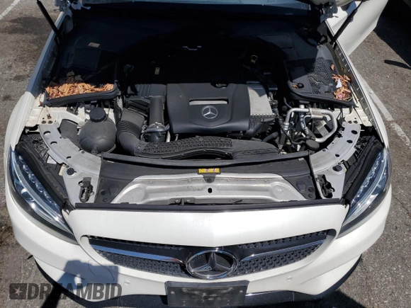 2017 Mercedes-Benz C 300 with VIN WDDWJ4JB1HF378289, listed as a Copart auction lot 52570555 with 106,355 mi miles and Salvage Title. Bid and sale history available at carsss.com. Image 11.