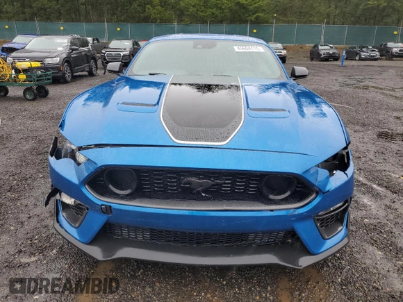 2021 Ford Mustang Mach 1 with VIN 1FA6P8R04M5555068, listed as a Copart auction lot 45604115 with 13,151 mi miles and Salvage Title. Bid and sale history available at carsss.com. Image 5.