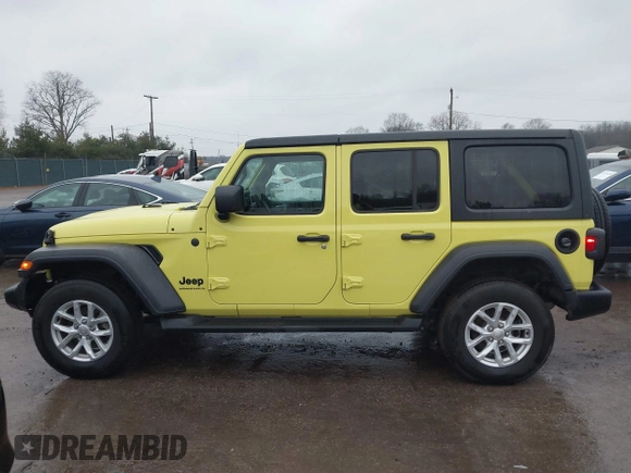 2023 Jeep Wrangler Sport with VIN 1C4HJXDG9PW631109, listed as a IAAI auction lot 41149861 with 27,570 mi miles and . Bid and sale history available at DreamBid. Image 14.