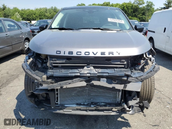 2022 Land Rover Discovery Sport S with VIN SALCJ2FX0NH905916, listed as a Copart auction lot 57935264 with 59,276 mi miles and Salvage Title. Bid and sale history available at carsss.com. Image 5.