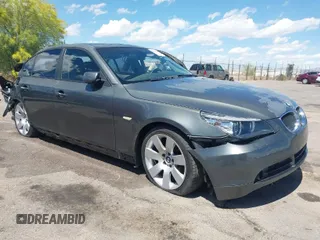 2005 BMW 5 Series 530i with VIN WBANA73575CR60969, listed as a IAAI auction lot 41652628 with Not Provided miles and . Bid and sale history available at carsss.com. Image 1.