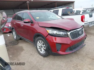 2019 Kia Sorento L with VIN 5XYPG4A37KG465964, listed as a IAAI auction lot 41346205 with 120,594 mi miles. Bid and sale history available at carsss.com. Image 1.