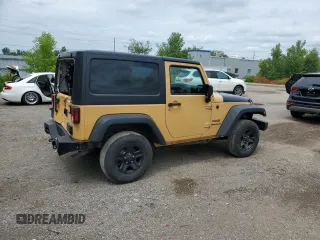 2014 Jeep Wrangler Sport with VIN 1C4AJWAG9EL190595, listed as a Copart auction lot 62496955 with 248,484 mi miles and Salvage title. Bid and sale history available at DreamBid. Image 3.