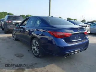 2024 Infiniti Q50 Sensory with VIN JN1EV7CP8RM601738, listed as a IAAI auction lot 42068560 with 10,154 mi miles and . Bid and sale history available at DreamBid. Image 3.