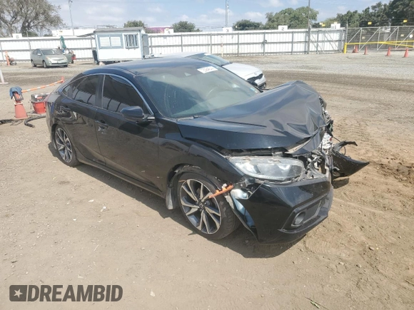 2020 Honda Civic Sedan Sport with VIN 2HGFC2F86LH506332, listed as a Copart auction lot 72094644 with 86,640 mi miles and Salvage Title. Bid and sale history available at carsss.com. Image 4.