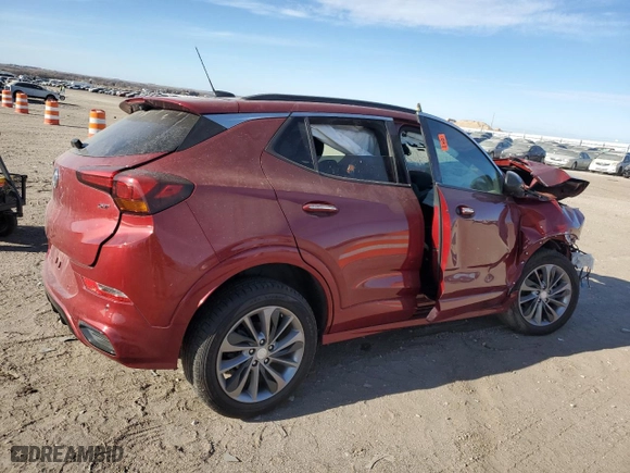 2020 Buick Encore GX Essence with VIN KL4MMGSL4LB090875, listed as a Copart auction lot 84167684 with 0 mi miles and Salvage Title. Bid and sale history available at carsss.com. Image 3.