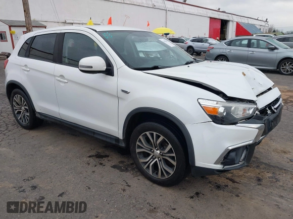 2018 Mitsubishi Outlander Sport ES 2.0 with VIN JA4AP3AU0JU002516, listed as a IAAI auction lot 41425391 with 104,574 mi miles. Bid and sale history available at carsss.com. Image 1.