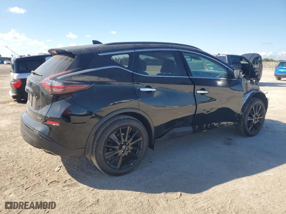 2024 Nissan Murano SV with VIN 5N1AZ2BJ9RC128062, listed as a Copart auction lot 46999625 with 154 mi miles and Non Repairable. Bid and sale history available at carsss.com. Image 3.