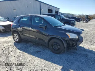 2015 Chevrolet Trax LS with VIN KL7CJKSB9FB092773, listed as a Copart auction lot 45453695 with 166,205 mi miles and Salvage Title. Bid and sale history available at carsss.com. Image 4.