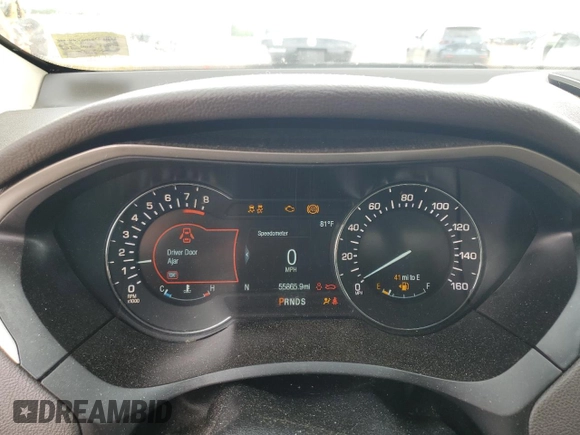 2017 Lincoln MKZ Select with VIN 3LN6L5C91HR641867, listed as a Copart auction lot 59538595 with 55,865 mi miles and Salvage title. Bid and sale history available at DreamBid. Image 9.