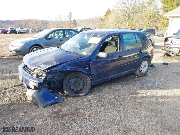 2004 Volkswagen Golf GL with VIN 9BWFL61J544011236, listed as a IAAI auction lot 41444973 with 101,756 mi miles. Bid and sale history available at carsss.com. Image 2.
