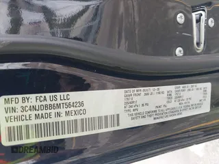 2021 Jeep Compass Altitude с VIN 3C4NJDBB6MT564236, выставлен на аукционе IAAI как лот 42176870 с пробегом 66 258 миль миль и . История ставок и продаж доступна на DreamBid. Изображение 9.