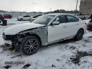 2019 BMW 3 Series 330i xDrive with VIN WBA5R7C55KAJ78959, listed as a Copart auction lot 45850725 with 74,085 mi miles and Salvage Title. Bid and sale history available at carsss.com. Image 1.