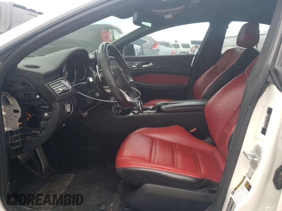 2016 Mercedes-Benz CLS-Class CLS 63 AMG S-Model with VIN WDDLJ7GB0GA180049, listed as a Copart auction lot 45005444 with 56,689 mi miles. Bid and sale history available at carsss.com. Image 7.