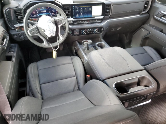 2024 Chevrolet Silverado 1500 LTZ with VIN 1GCUDGE86RZ249800, listed as a Copart auction lot 81805054 with 10,914 mi miles and Salvage Title. Bid and sale history available at DreamBid. Image 8.