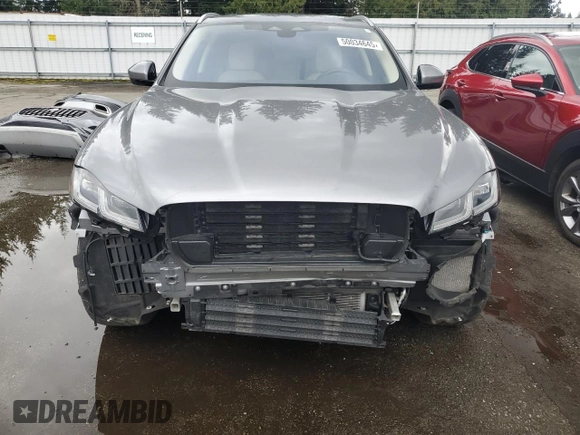 2021 Jaguar F-Pace S with VIN SADCJ2EU9MA667414, listed as a Copart auction lot 50034645 with 16,501 mi miles and Salvage title. Bid and sale history available at DreamBid. Image 5.