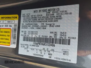 2024 Ford Mustang EcoBoost with VIN 1FA6P8TH6R5133406, listed as a IAAI auction lot 41803789 with 11,498 mi miles and . Bid and sale history available at DreamBid. Image 9.