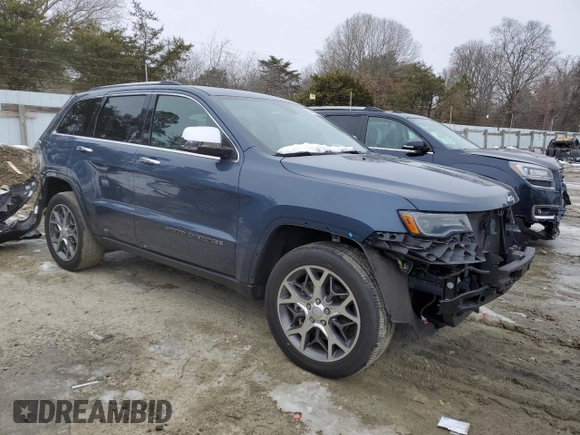 2021 Jeep Grand Cherokee 80th Anniversary with VIN 1C4RJFBG9MC591340, listed as a Copart auction lot 88441085 with 38,351 mi miles and Salvage title. Bid and sale history available at DreamBid. Image 4.
