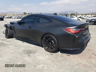 2021 BMW M4 with VIN WBS53AZ09MCF73467, listed as a Copart auction lot 72576704 with 15,437 mi miles and Salvage Title. Bid and sale history available at carsss.com. Image 2.