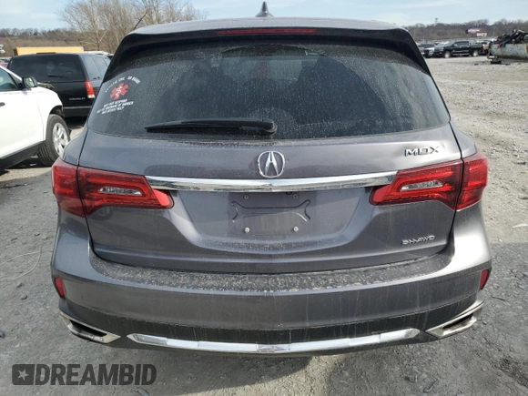 2018 Acura MDX w/Technology Pkg with VIN 5J8YD4H5XJL003410, listed as a Copart auction lot 49534555 with 55,539 mi miles and Salvage Title. Bid and sale history available at carsss.com. Image 6.