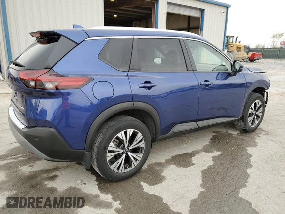 2022 Nissan Rogue SV with VIN JN8BT3BB4NW336422, listed as a Copart auction lot 50965395 with 33,905 mi miles and Salvage Title. Bid and sale history available at carsss.com. Image 3.
