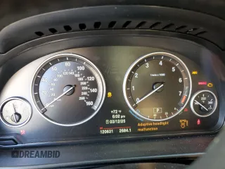 2014 BMW 5 Series 528i xDrive with VIN WBA5A7C56ED620061, listed as a Copart auction lot 48865325 with 120,631 mi miles and Salvage Title. Bid and sale history available at DreamBid. Image 9.