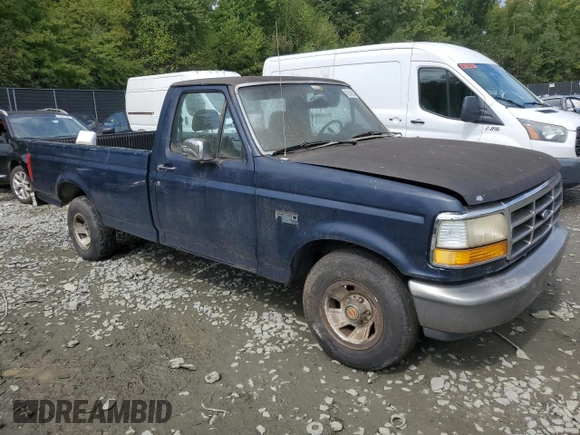 1992 Ford F-150 with VIN 1FTDF15Y7NPA55225, listed as a Copart auction lot 72142614 with 0 mi miles and Salvage Title. Bid and sale history available at carsss.com. Image 4.