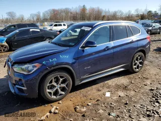 2016 BMW X1 xDrive28i with VIN WBXHT3C33G5E49404, listed as a Copart auction lot 49954405 with 86,130 mi miles and Salvage Title. Bid and sale history available at carsss.com. Image 1.