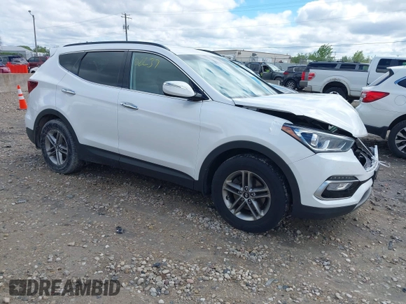 2018 Hyundai Santa Fe 2.4L z VIN 5NMZUDLB1JH101842, wystawiony jako IAAI lot #42302237 z przebiegiem 97 376 mil mil oraz . Historia ofert i sprzedaży dostępna na DreamBid. Obrazek 1.