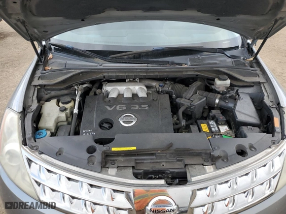 2006 Nissan Murano SE with VIN JN8AZ08W96W551167, listed as a Copart auction lot 80216804 with 138,531 mi miles and Salvage Title. Bid and sale history available at carsss.com. Image 12.