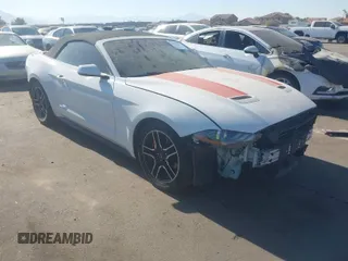 2019 Ford Mustang EcoBoost with VIN 1FATP8UH2K5148573, listed as a IAAI auction lot 41070092 with 97,632 mi miles. Bid and sale history available at carsss.com. Image 1.