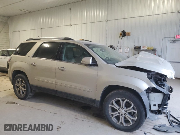 2014 GMC Acadia SLT with VIN 1GKKRRKD9EJ108500, listed as a Copart auction lot 43567395 with 134,442 mi miles and Salvage Title. Bid and sale history available at carsss.com. Image 4.