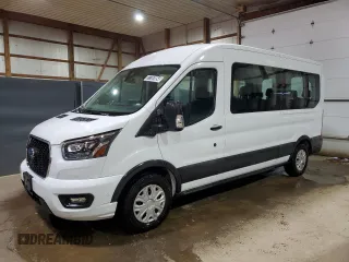 2023 Ford Transit Passenger XL with VIN 1FBAX2C81PKB30711, listed as a Copart auction lot 77797054 with 18,161 mi miles and Clean Title. Bid and sale history available at carsss.com. Image 1.