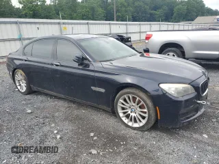 2014 BMW 7 Series 740Li xDrive with VIN WBAYF4C55ED281791, listed as a Copart auction lot 64210005 with 154,365 mi miles and Clean title. Bid and sale history available at DreamBid. Image 4.