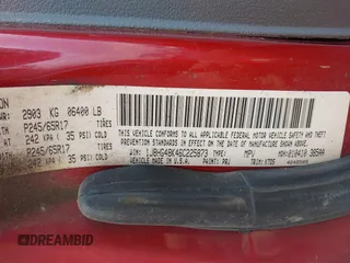 2006 Jeep Commander with VIN 1J8HG48K46C225873, listed as a IAAI auction lot 42639426 with 173,181 mi miles and . Bid and sale history available at DreamBid. Image 9.