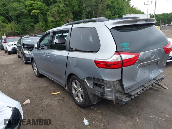 2015 Toyota Sienna LE AAS with VIN 5TDKK3DC0FS588089, listed as a IAAI auction lot 42501791 with 190,322 mi miles and . Bid and sale history available at DreamBid. Image 3.