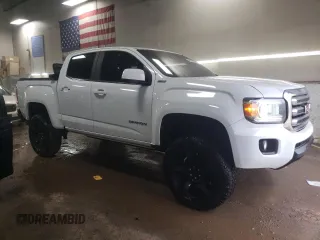 2015 GMC Canyon 4WD SLE with VIN 1GTG6BE36F1187064, listed as a Copart auction lot 46594735 with 109,987 mi miles and Salvage Title. Bid and sale history available at carsss.com. Image 4.