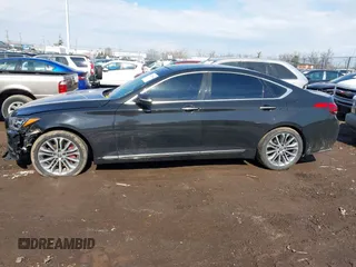 2017 Genesis G80 3.8L with VIN KMHGN4JEXHU178323, listed as a IAAI auction lot 41678966 with 63,268 mi miles. Bid and sale history available at carsss.com. Image 15.