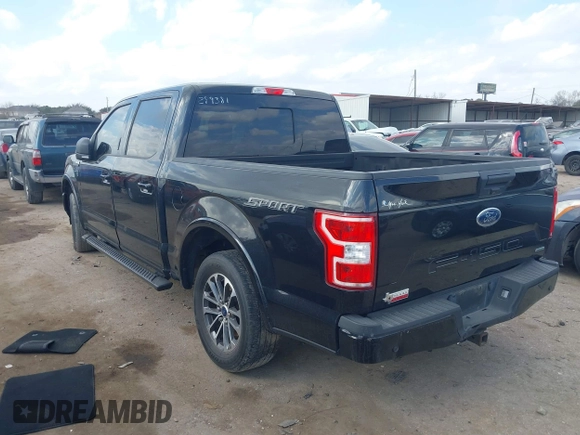 2020 Ford F-150 XL with VIN 1FTEW1C43LFA14016, listed as a IAAI auction lot 41498352 with 94,409 mi miles. Bid and sale history available at carsss.com. Image 3.