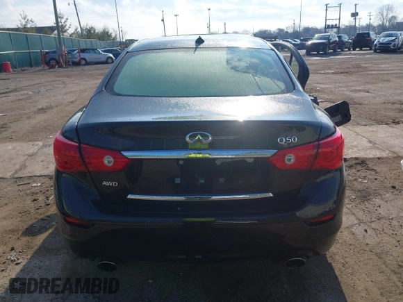 2014 Infiniti Q50 Sport with VIN JN1BV7AR2EM705059, listed as a IAAI auction lot 42019066 with 61,012 mi miles and . Bid and sale history available at carsss.com. Image 17.