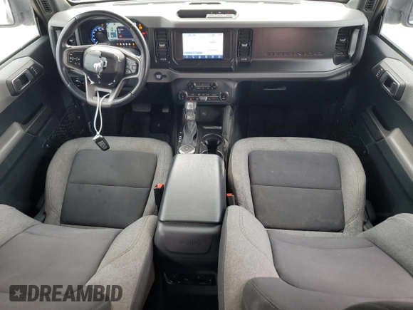 2022 Ford Bronco with VIN 1FMDE5BH3NLA99823, listed as a Copart auction lot 51330725 with 38,907 mi miles and Salvage Title. Bid and sale history available at DreamBid. Image 8.